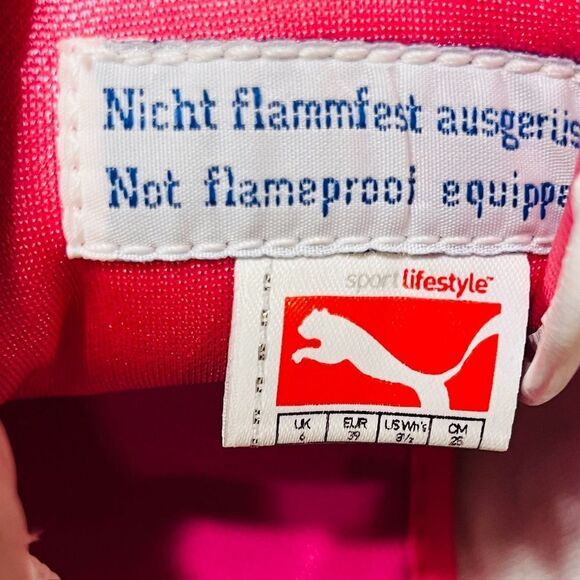 PUMA SAFARI LOGO LEATHER SNEAKERS SIZE US 8.5/ EU 39/ UK 6 IN BLACK/ WHITE - Picture 6 of 6